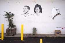 Fair, 6541 Gratiot, Obama and Michelle; mural by Sam Phillips | Library of Congress Fair, 6541 Gratiot... 