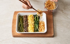 매거진>삼색 나물의 업그레이드 추석 나물 김밥