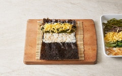 매거진>삼색 나물의 업그레이드 추석 나물 김밥