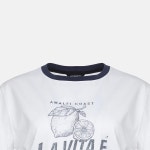 [메트로시티]Amalfi Coast Front Graphic Short-sleeved T-shirt M243CT0913H [W CONCEPT]