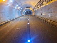 태백시, 장성·동점터널 매립식 도로 LED 표지병 설치