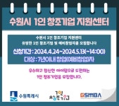 수원시, ‘1인 창조기업 지원센터’입주 기업 모집
