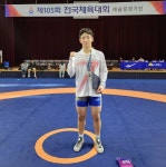 태백시 철암고 김윤환 선수, 제105회 전국체육대회 레슬링대회 은메달 획득