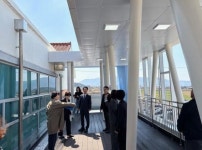 사천시 장애인 국민체육센터 안전대피로 준공 사천시 장애인 국민체육센터 안전대피로 준공