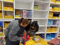 서산교육지원청 학교지원센터, 서산서남초 병설유치원 교구제작실 정리지원 실시