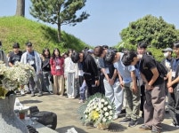 전라남도교육청 전남 중학생들, 제주 43 역사의 길 걷다