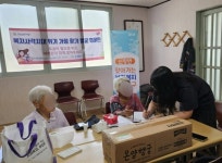 아산시 신창면, 가덕2리 경로당서 복지사각지대 발굴·고독사 예방 캠페인 전개