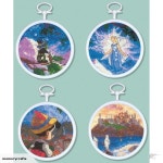 Pinocchio - Cross Stitch Kit Set of 4 | Trade Me Pinocchio - Cross Stitch Kit Set of 4