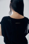 트리밍버드(TREEMINGBIRD) Textured Knit Vest [ Black ] - 사이즈 & 후기 | 무신사