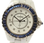 CLOSER: 샤넬 J12흰색 세라믹크사파이야베젤 12 P다이어 H3420 쿼츠... J12흰색 세라믹크사파이야베젤 12 P다이어 H3420 쿼츠 레이디스