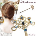 머리나무화장착물］ | 라쿠텐 일본 Littlemoon -Japanese hair accessories... 정리머리카락 하프 업경단 우아하게 올린 머리나무화장착물］