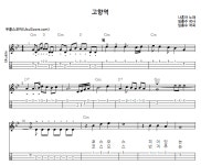 고향역 > 악보 | 우쿨스코어 우쿨스코어