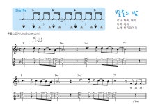 쿨노래밤 | 별들의 밤 (가요교재 168) > 악보 | 우쿨스코어 우쿨스코어