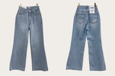 유니콩 [자체제작👖🤍/허리쏘옥/기본,롱ver.] 청량한 연청 탄탄 와이드 부츠컷 플레어진