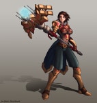 리그오브레전드 인벤 : 제이스습작. (물론!!!여성화!!!!) - LoL 팬아트/카툰 게시판 제이스습작. (물론!!!여성화!!!!)