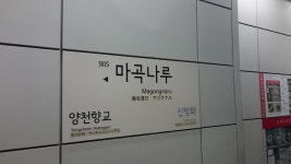 Magongnaru station 마곡나루역