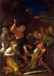 Jesus cleansing a leper