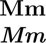 m