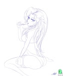 메이플스토리 인벤 : (약후방) 여블래 수영복 선화 - 메이플스토리 인벤 팬아트/카툰 게시판