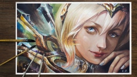 리그오브레전드 인벤 : 원소술사 럭스를 그려봤습니다:) - LoL 팬아트/카툰 게시판 원소술사 럭스를 그려봤습니다:)