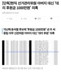 [단독]현직 선거관리위원 아버지 대신 대리 후원금 1000만원 의혹 - 오픈이슈갤러리 - 인벤 [단독]현직 선거관리위원 아버지 대신 대리... 