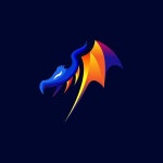 Dragon Logo On Black 로열티 무료 사진, 그림, 이미지 그리고 스톡포토그래피. Image 140969028 Dragon logo on black