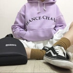 정현정현정현(jh8666)님의 스타일       | 연보라 색감 너무 예쁘다 👾🍇💜🎵🔮🆔#챈스챈스#데일리룩#후드티#챈스챈스후드티#ootd  