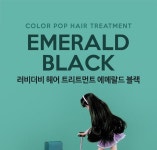[러비더비] 컬러팝 헤어팩 에메랄드블랙