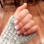 쏭쏭2(ssongssong2)’s style       | 천원의행복 상콤하게 베핑으로 봄네일#셀프네일#프렌치네일#진주네일#봄네일  