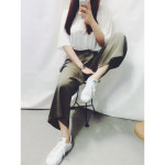 브리이에(_briller)님의 스타일       | 슬링T와이드슬렉스#데일리룩#스탠스미스#슬렉스#슬랙스