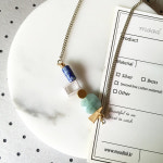 drie [드리, 네이버블로그 DRIE](drie)님의 스타일       | Mer_mer 2 necklaceUPDATE#라피스라줄리 와 #아쿠아마린 #원석이 다양한...