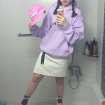 혜지(hyeji_al)님의 스타일       | 색감 예쁜 아이템들❤️ #가을코디 #연보라 #후드티 #챈스챈스 #핑크 #딤에크레스 #모자 #베이직코  