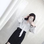 안혜정(byaann)님의 스타일       | 심쿵코디#코디 #여자데일리룩 #데일리 #여친룩#봄코디 #블라우스 #원피스 #도트  