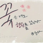 윤하(yhoh88)님의 스타일       | 캘리그라피꽃버전  