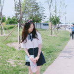 군어 🐻(gwonji333)님의 스타일       | #화관 #여의도 #한강공원 #마린룩  