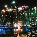 Hyerim Kim(dtso3o)님의 스타일       | #부산#부산여행#여행#해운대#더베이101#더베이#더베이야경#부산야경#마린시티#원피스#모자#머리  
