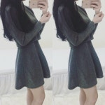 예뻐U(yeppeo_u)’s style       | 허리라인 조절 가능한 체크원피스♡크롭니트와 니트원피스가 한 세트♡후드가 달린 귀여운 니트까지!#  