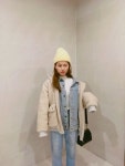 보아(qhdk3965)님의 스타일       | 안감에 누빔처리 되어 있어서 아우터 역할 톡톡히해주는 내 양털 점퍼🤘🏻짱 따시다!#esto #에스토  