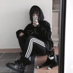 지쿠잉(jisoo602)님의 스타일       | 센척좀 ㅎ햇느데 카노가 더쎔ㅋㅋ #150 #데일리룩 #참스 #후드 #냥 #블랙 #코디  