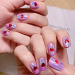 Ccm9(chemin99)님의 스타일       | 세일러문느낌나는 nail💜#네일 #세일러문네일 #세일러문 #오로라네일 #유니콘파우더네일 #홀로그램네일  