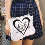 cushion white bag