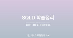 [SQLD 학습 정리] 노랭이 오답노트 과목 1, 제 1장 - 데이터 모델링의 이해