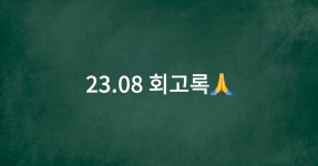 2022-0206-1728 | [회고록] 2023.08
