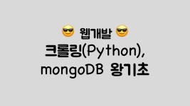 [웹개발] 크롤링(Python), mongoDB