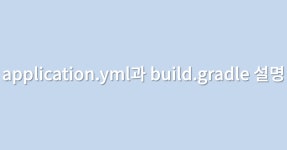 application.yml과 build.gradle 설명