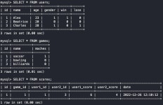 [ScoreBoard] MySQL - Database 작성