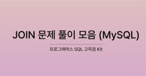 프로그래머스 SQL 고득점 Kit - JOIN 문제 풀이 모음 (MySQL)