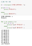 파이썬(if, for,while)&판다스