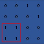 1로 구성된 submatrix 합 구하기