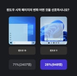 4/18 카타_윈도우 시작 페이지 변화 어떤 것을 선호하시나요?